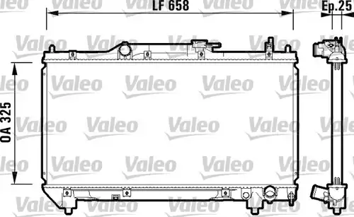 воден радиатор VALEO 732951