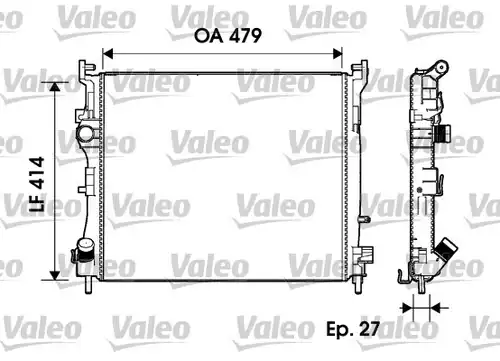 воден радиатор VALEO 732960