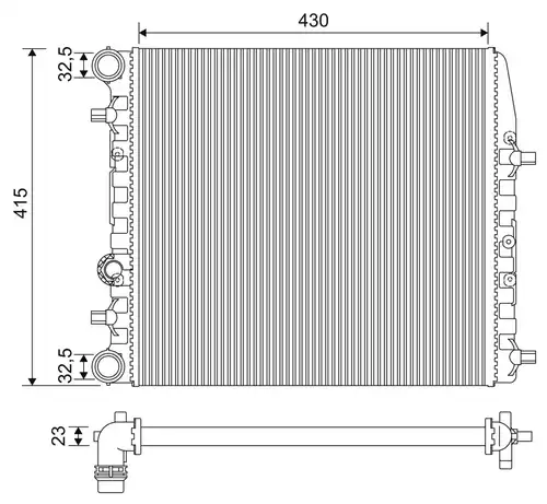 воден радиатор VALEO 733062