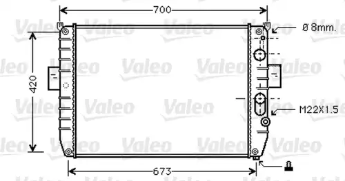 воден радиатор VALEO 733409