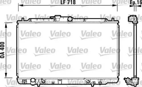 воден радиатор VALEO 734113