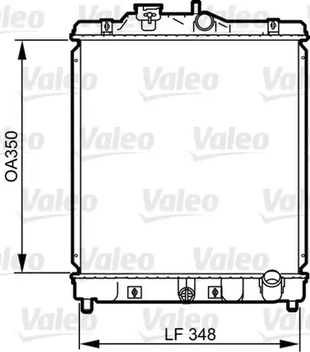 воден радиатор VALEO 734117