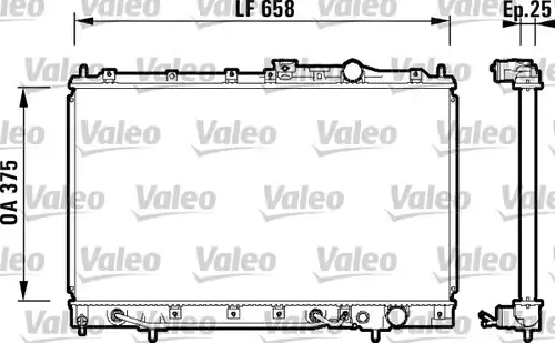 воден радиатор VALEO 734127