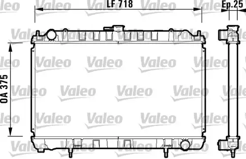 воден радиатор VALEO 734128