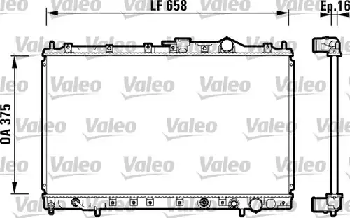 воден радиатор VALEO 734136