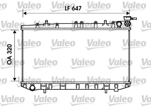 воден радиатор VALEO 734155