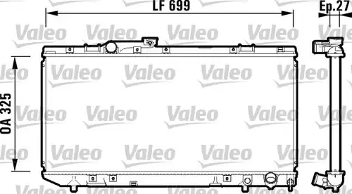 воден радиатор VALEO 734181