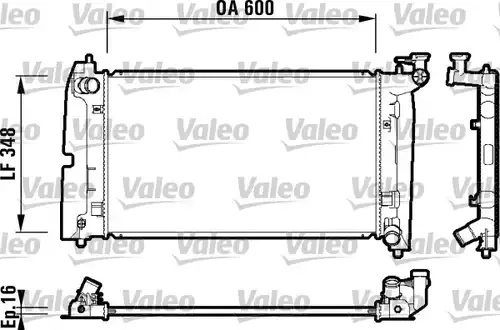 воден радиатор VALEO 734199