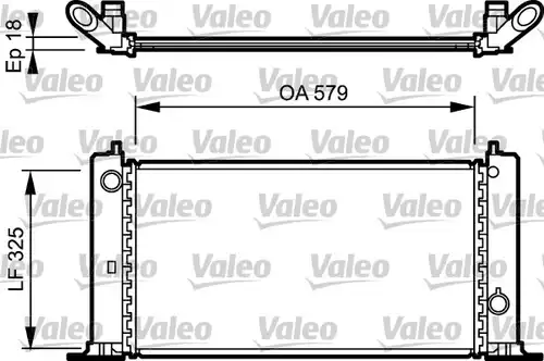 воден радиатор VALEO 734228