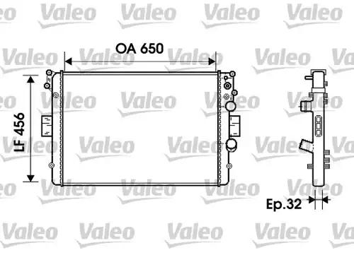 воден радиатор VALEO 734231