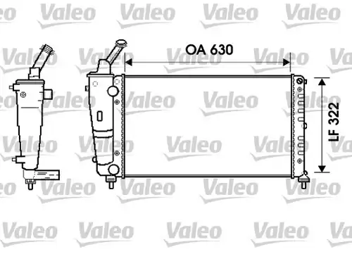 воден радиатор VALEO 734238