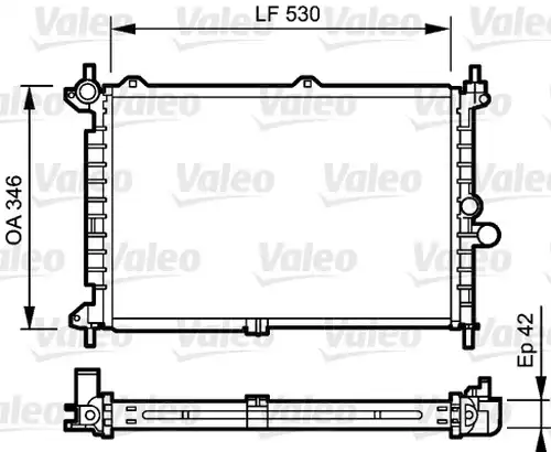 воден радиатор VALEO 734242