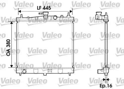 воден радиатор VALEO 734246