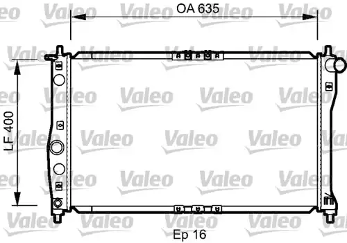 воден радиатор VALEO 734248