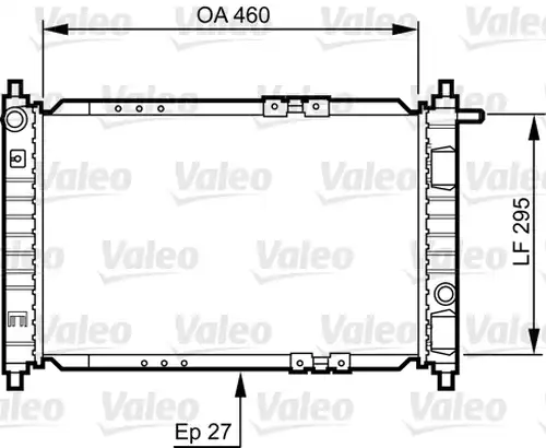 воден радиатор VALEO 734250