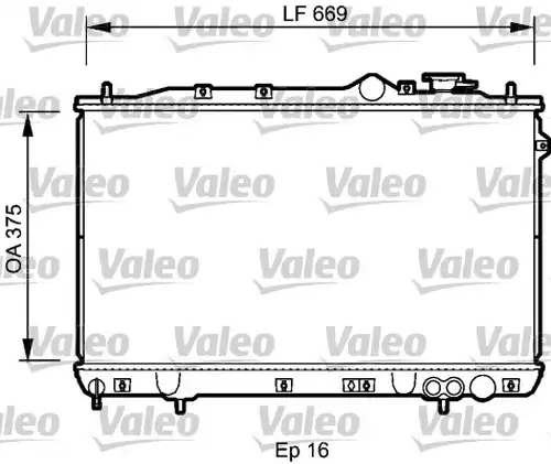 воден радиатор VALEO 734256