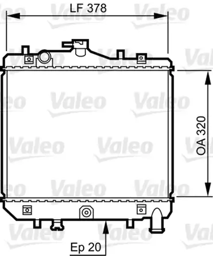 воден радиатор VALEO 734262