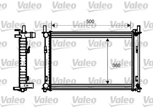 воден радиатор VALEO 734272