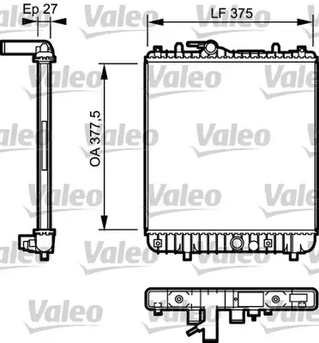 воден радиатор VALEO 734331