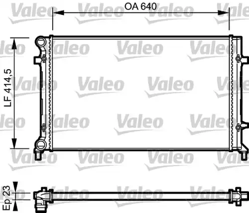 воден радиатор VALEO 734332