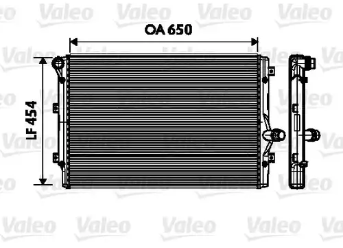 воден радиатор VALEO 734333