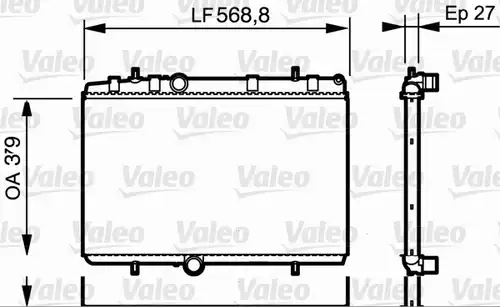 воден радиатор VALEO 734338