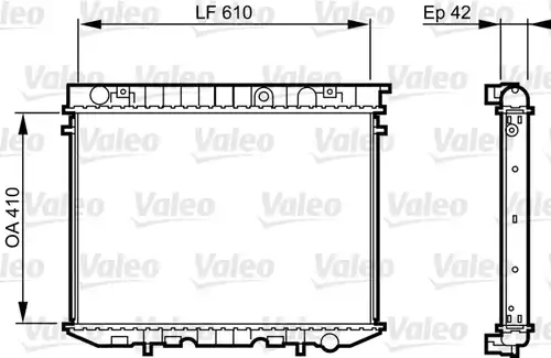 воден радиатор VALEO 734353