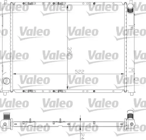 воден радиатор VALEO 734354