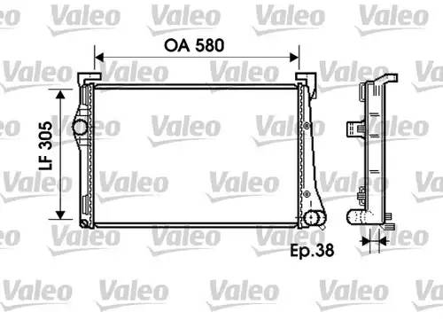 воден радиатор VALEO 734361