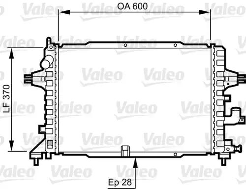 воден радиатор VALEO 734380