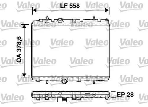 воден радиатор VALEO 734398