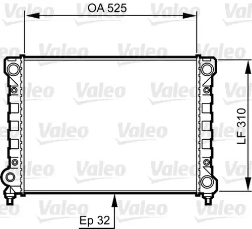 воден радиатор VALEO 734415