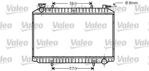 воден радиатор VALEO 734446