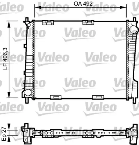 воден радиатор VALEO 734462