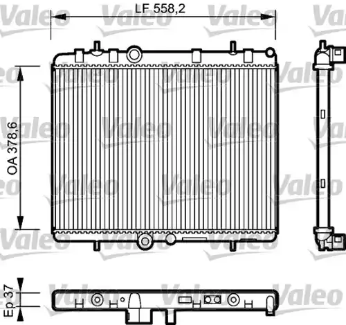 воден радиатор VALEO 734463