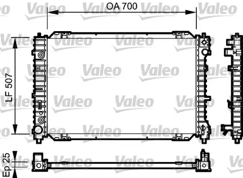 воден радиатор VALEO 734468