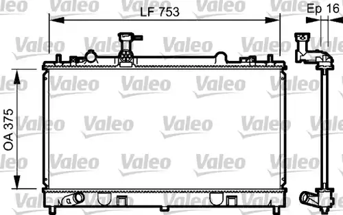 воден радиатор VALEO 734484