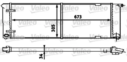 воден радиатор VALEO 734586