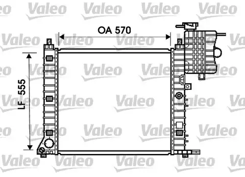 воден радиатор VALEO 734674