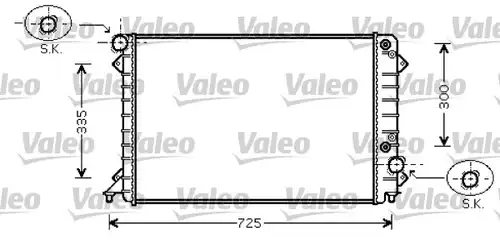 воден радиатор VALEO 734755