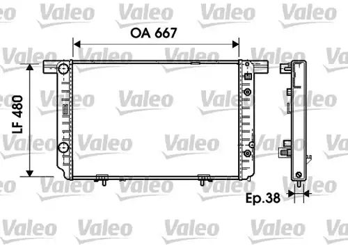 воден радиатор VALEO 734799