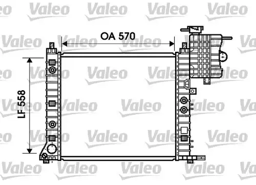 воден радиатор VALEO 734806