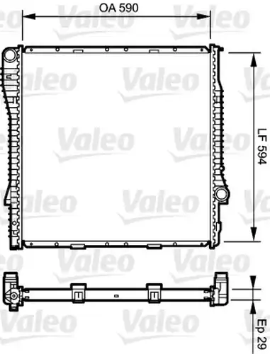 воден радиатор VALEO 734896