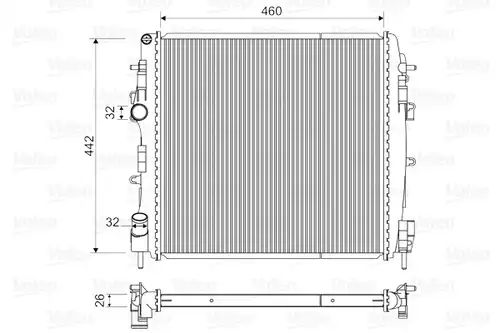 воден радиатор VALEO 734922