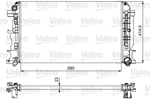 воден радиатор VALEO 734926