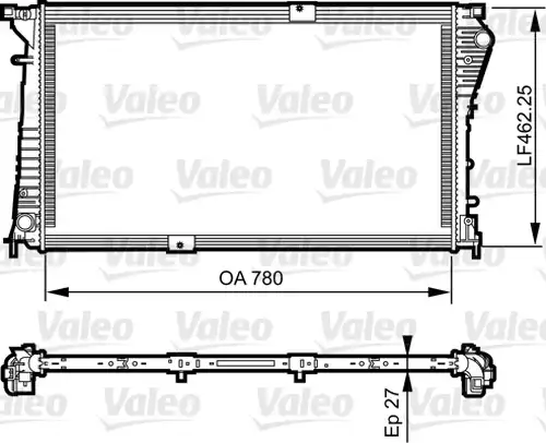 воден радиатор VALEO 734931