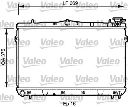 воден радиатор VALEO 734950