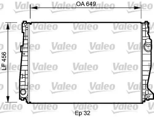 воден радиатор VALEO 735021