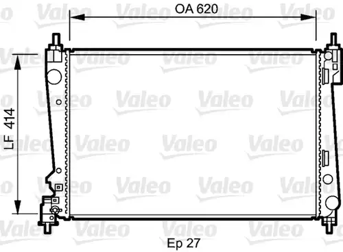 воден радиатор VALEO 735041