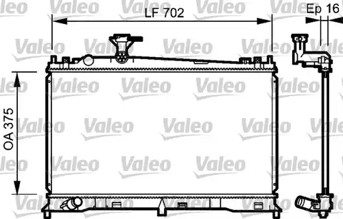 воден радиатор VALEO 735053